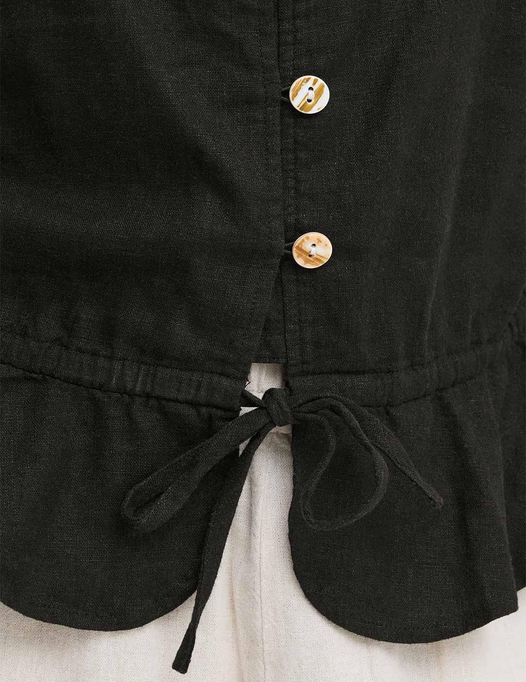 Top Ichi Botones negro